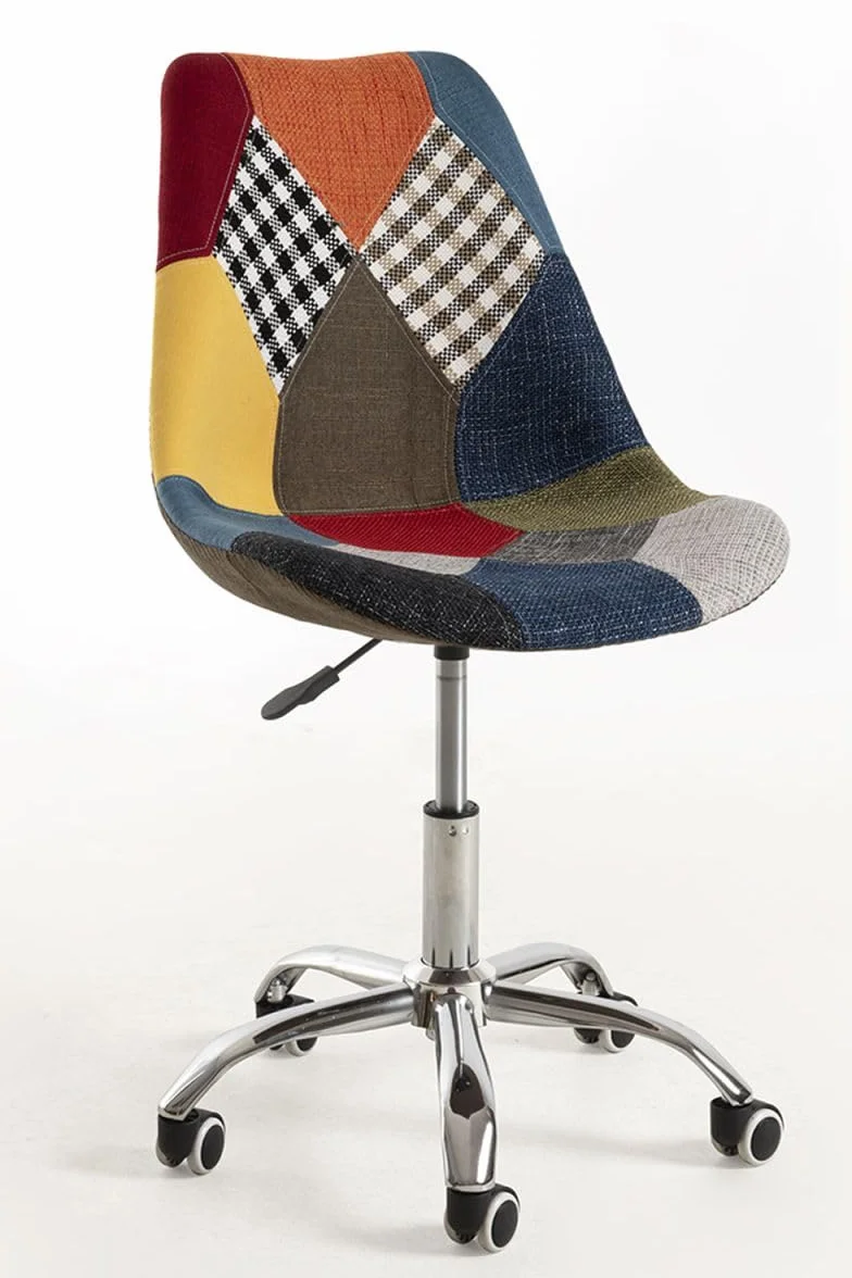 Silla de Oficina Neo Patchwork en Colores - Máxima Ergonomía para Escritorio y Gaming