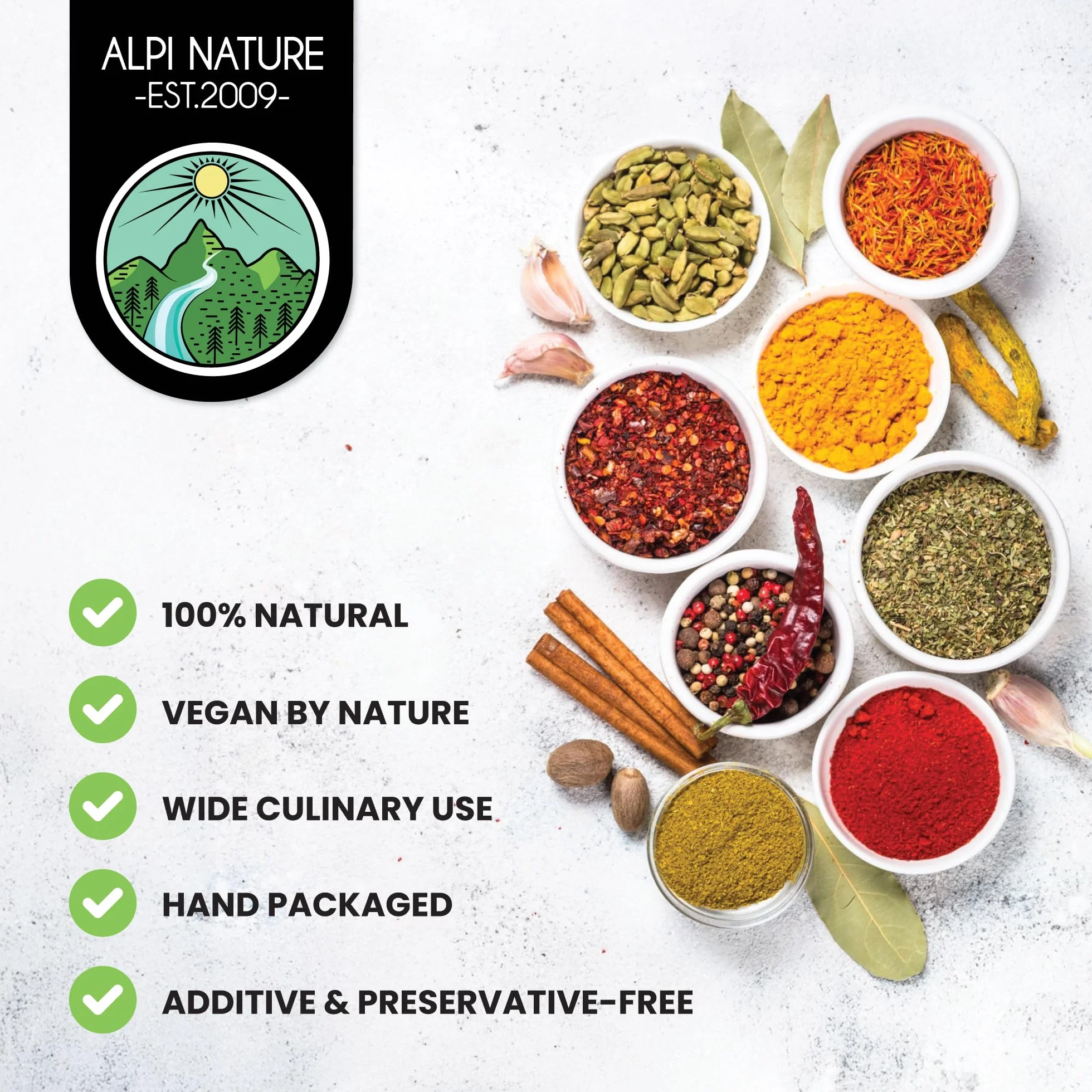Alpi Nature Cebolla en Hojuelas 500g, Trozos de Cebolla Secas y Picadas 5-30 mm