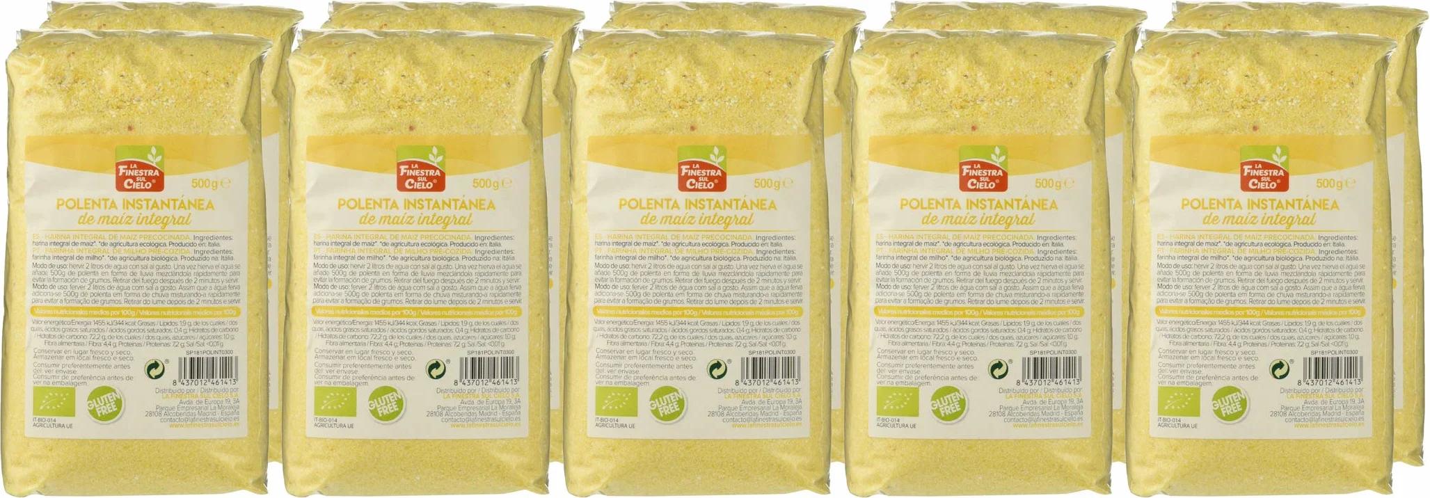La Finestra Sul Cielo Polenta instantánea integral 500g