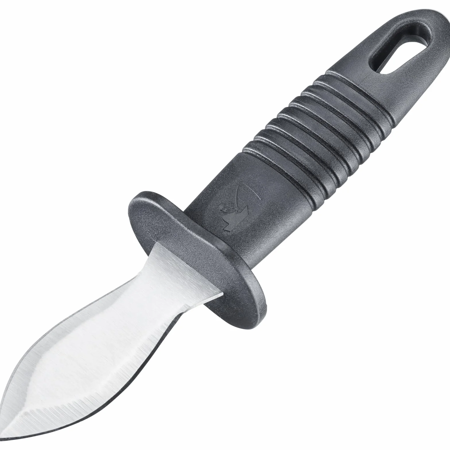 Westmark Abridor de ostras, Hoja afilada y forjada por ambos lados, Longitud total: 19,7 cm, Acero inoxidable/plástico, Plata/negro, 66152270