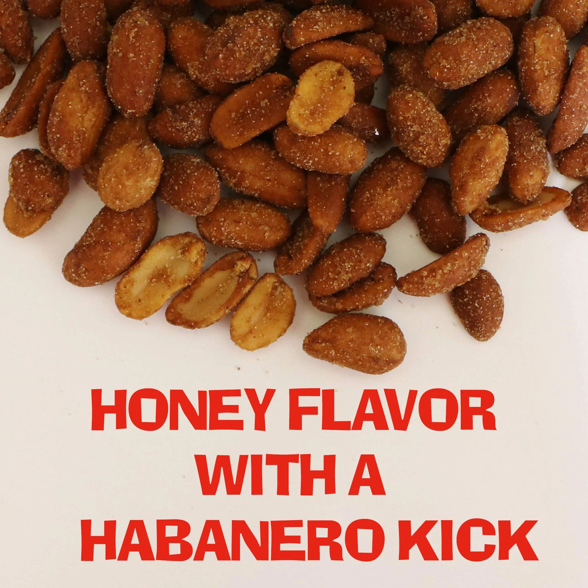 KICKIN' Habanero cacahuetes picantes con miel 12oz Ultimate Spicy Gourmet Gift Peanuts