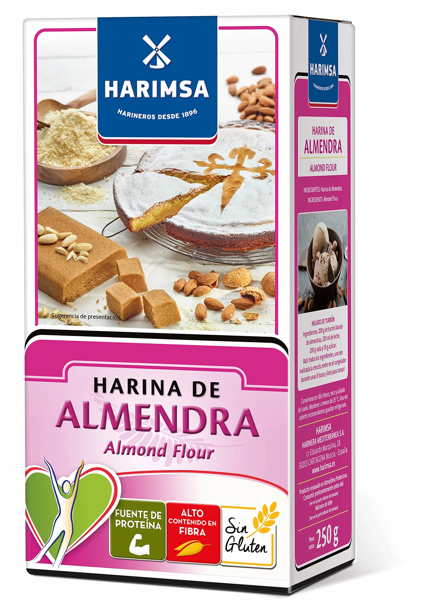 Harimsa Harina de Almendra 100% Sin Gluten 250g