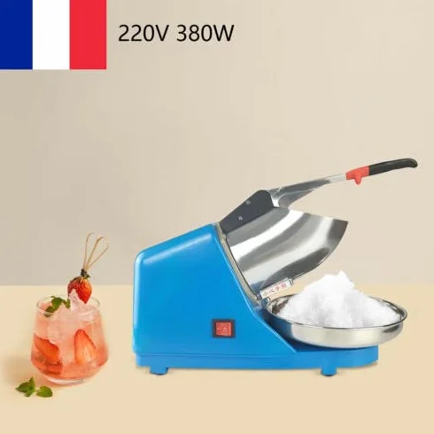 Picadora de Hielo Eléctrica 220V 300W Trituradora Profesional para Batidos de Cócteles y Bebidas