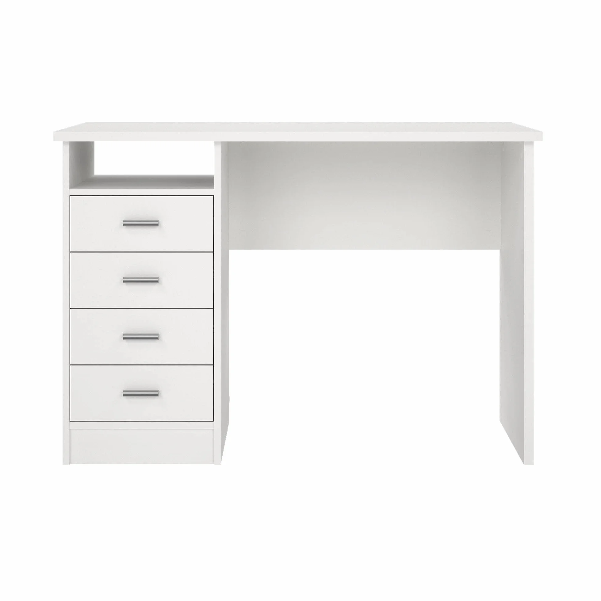 Escritorio Segre White Mesa de Estudio con 4 Cajones en Color Blanco 111 x 49 x76 cm