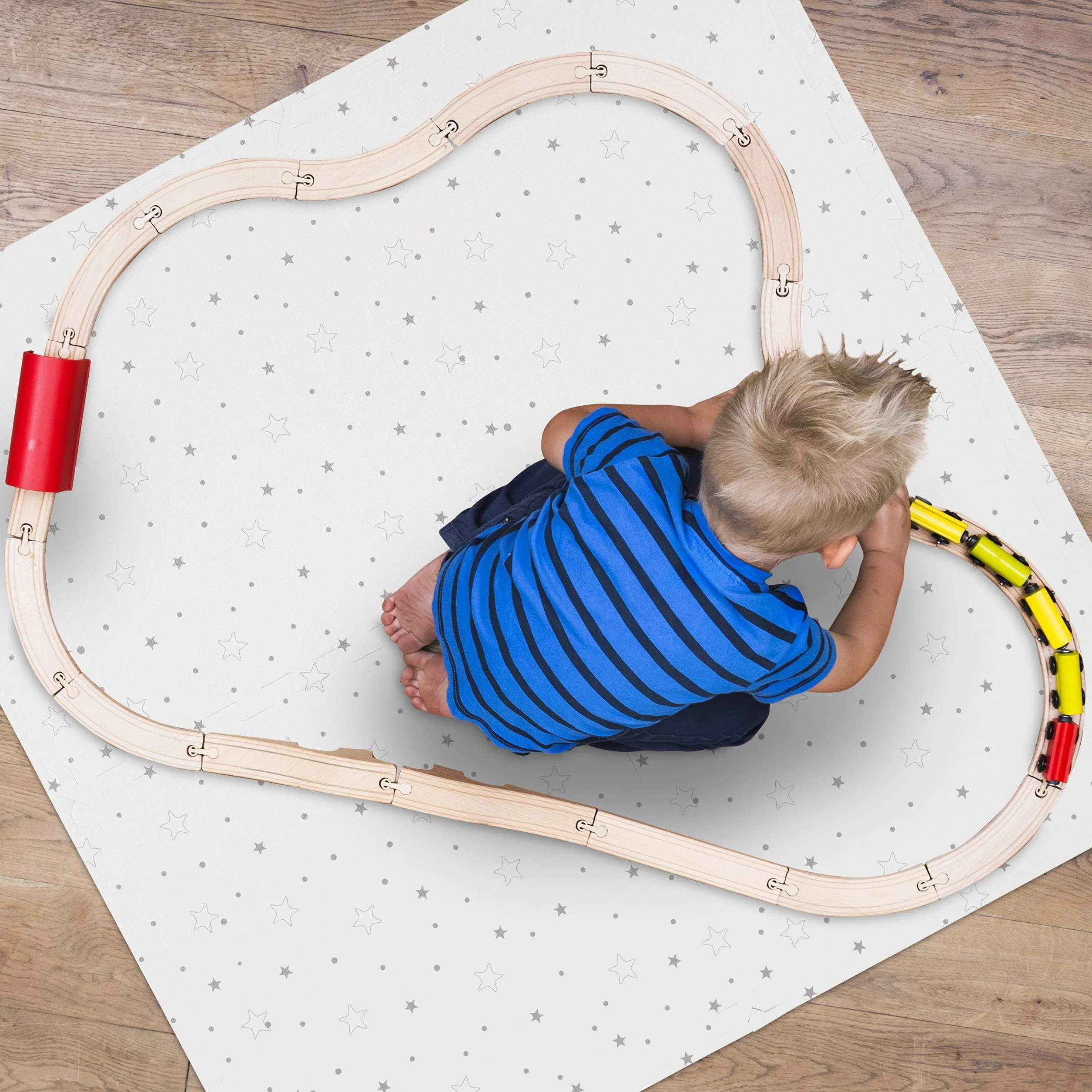 Relaxdays Alfombra Puzle Bebés 8 Piezas Goma EVA Suelo Juego Niños Colchoneta Blanco Gris