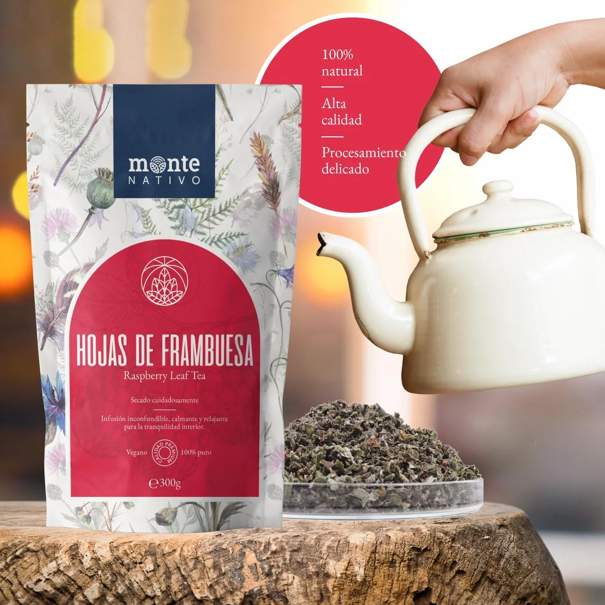 Té de hojas de frambuesa 300g Infusión Final del Embarazo