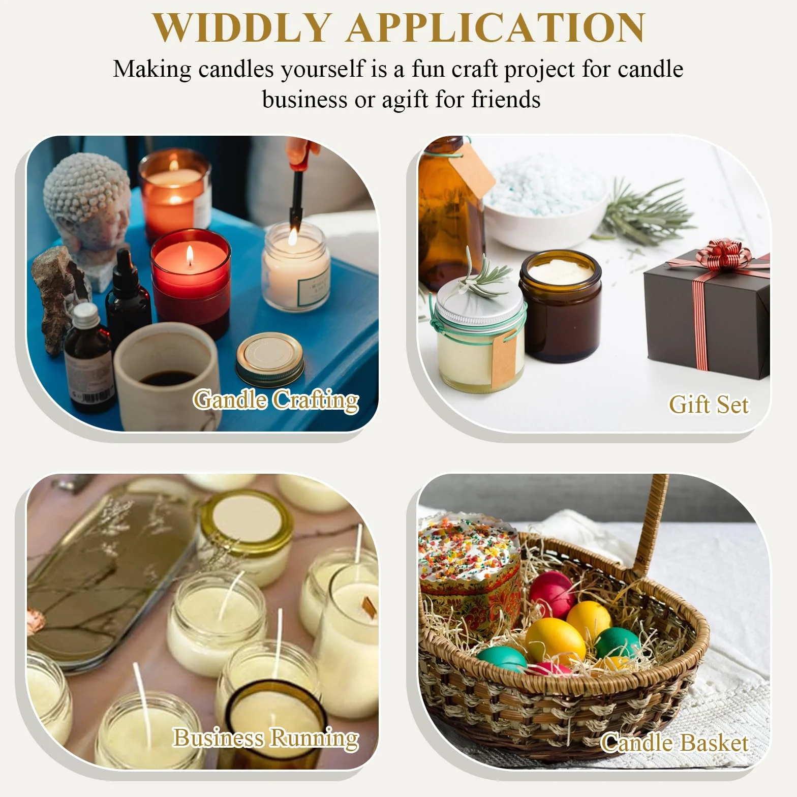 Fundidor de Cera para Hacer Velas, 4L Olla Eléctrica Para Derretir Velas, Fundidor De Cera Velas con Boquilla Vertedora y Control de Temperatura, Kit de Fabricación para Velas, Fácil de Verter