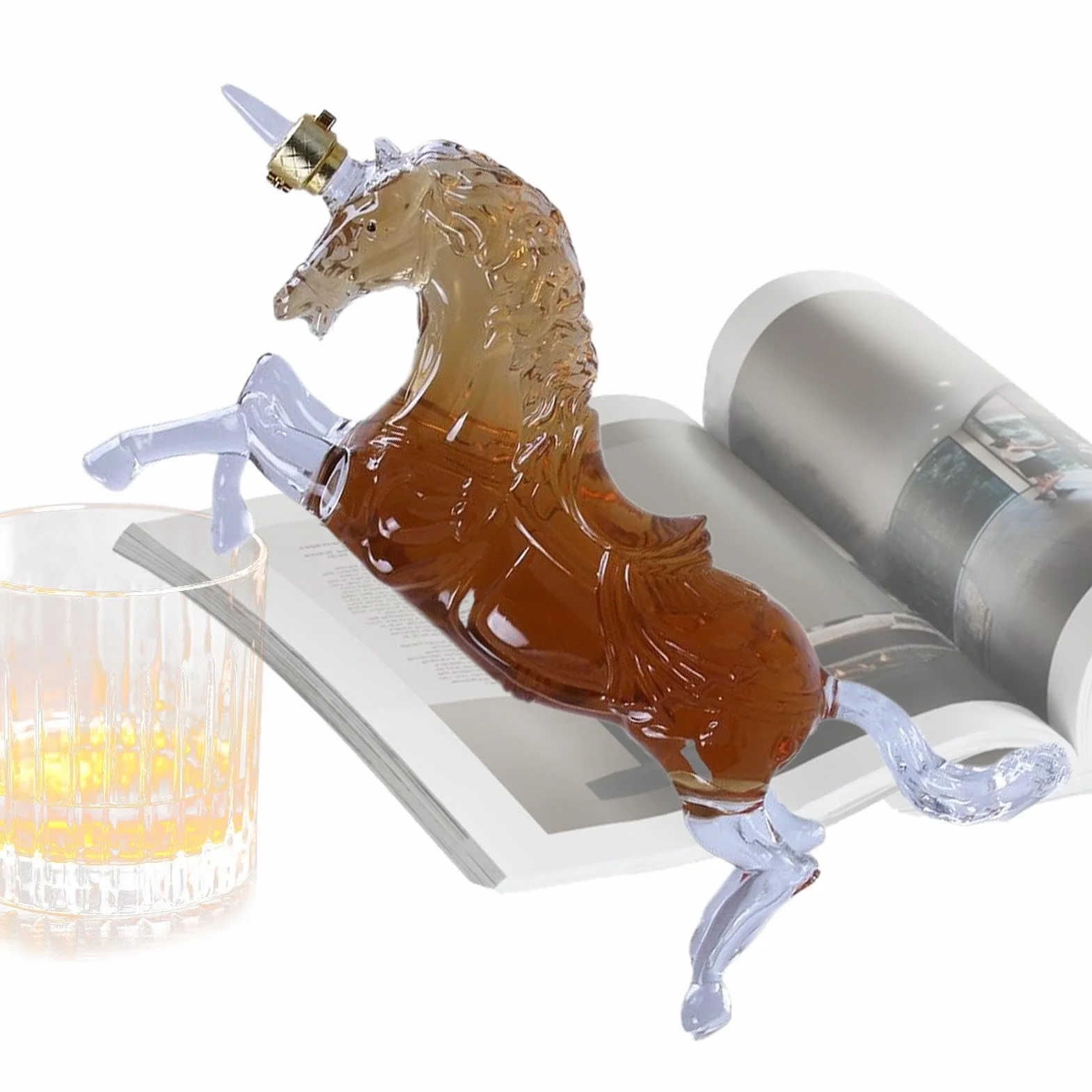 Jarras Decantadoras Para Alcohol Botella Con Forma De Caballo, Vacía, Para | Botella Decantadora De Whisky En Restaurantes, Bares, , Celebraciones, Sala De Comedor, Cocina, Y Hogare