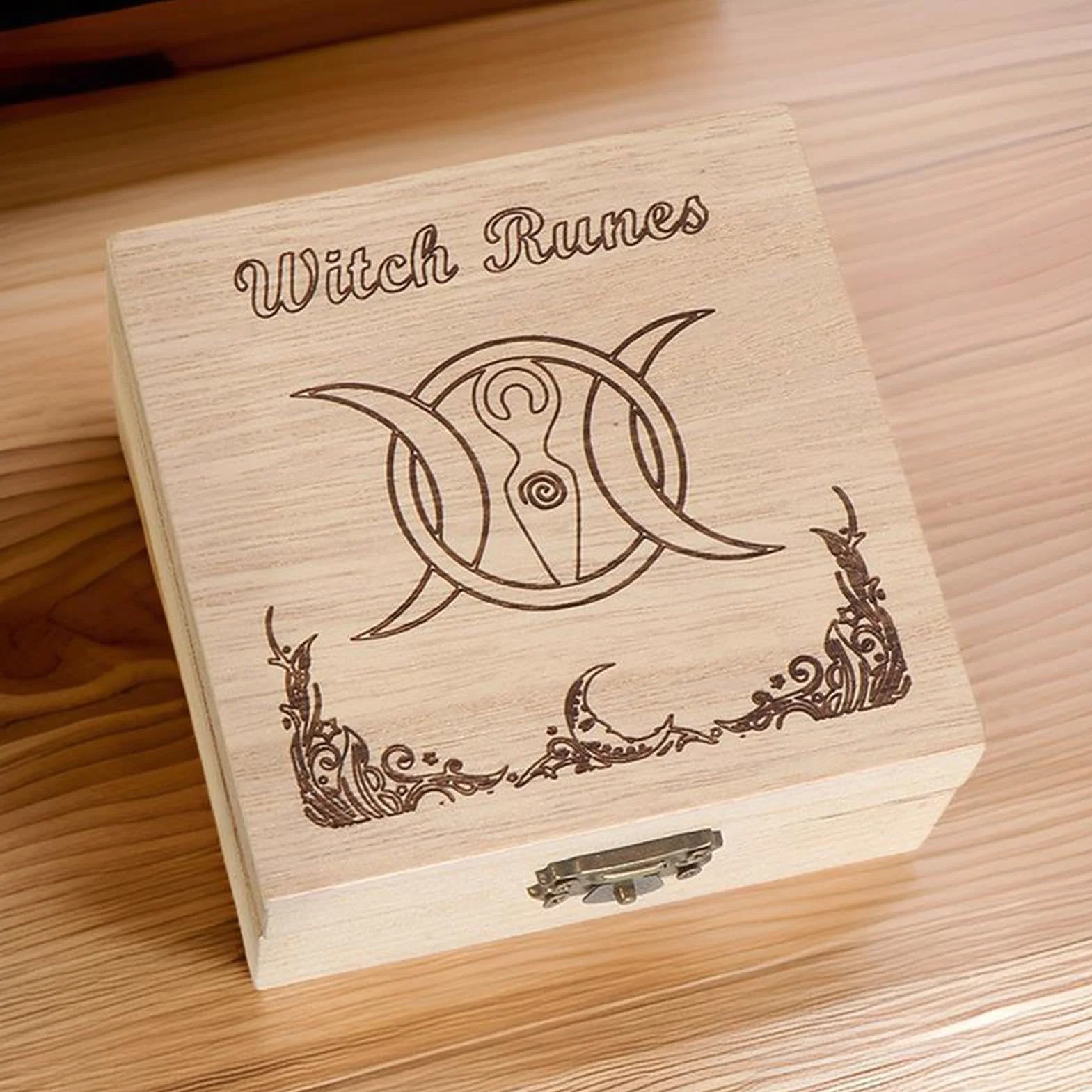 Juego de runas de brujas con piedras, juego de runas de madera | Runas de madera de predicción | Juego de runas de adivinación, juego de meditación de runas nórdicas, runas de predicción de brujas por