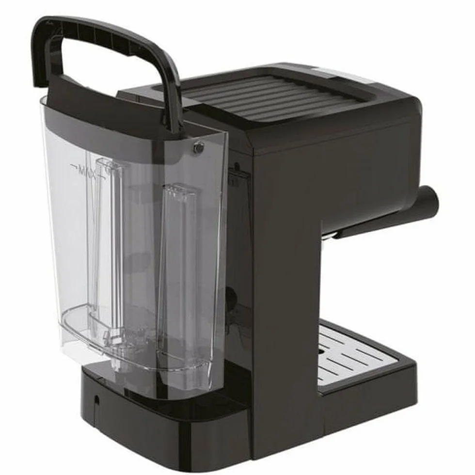 Krups Espresso Pump, cafetera espresso de 15 bares, calentador de taza y capacidad para dos tazas simultáneas, Incluye cuchara medidora y compactador, XP3208