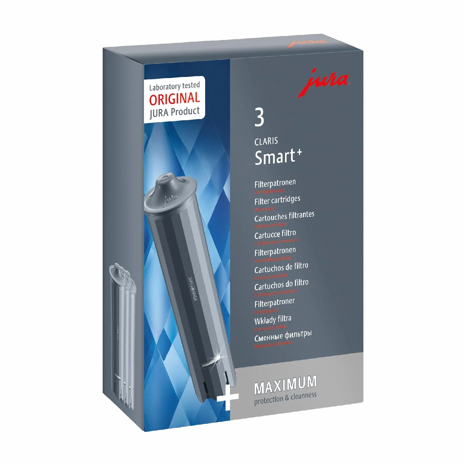 Jura Claris Smart+ Cartuchos de filtro (3 unidades)