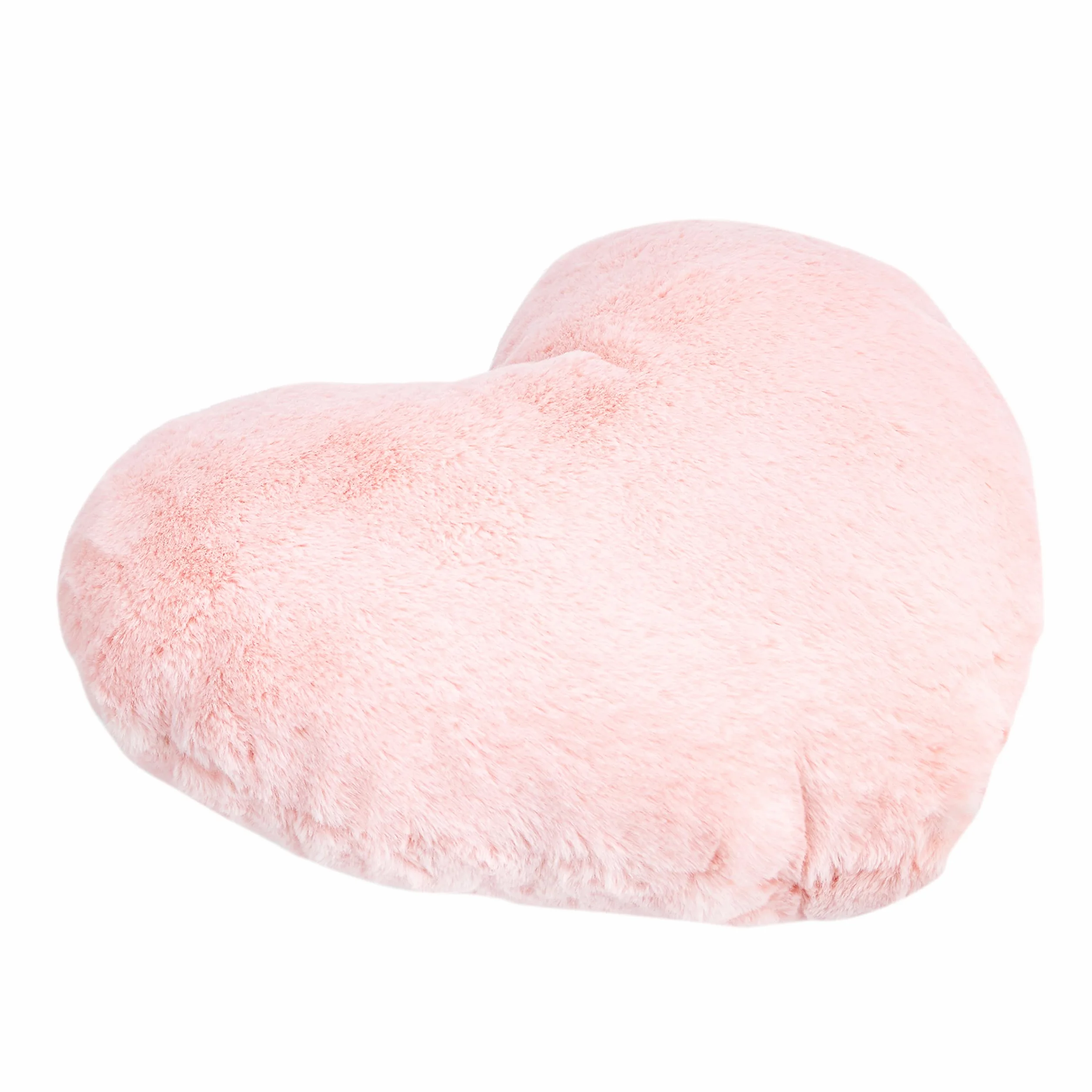 Amazon Basics Cojín decorativo, corazón rosa, 45 x 41 cm