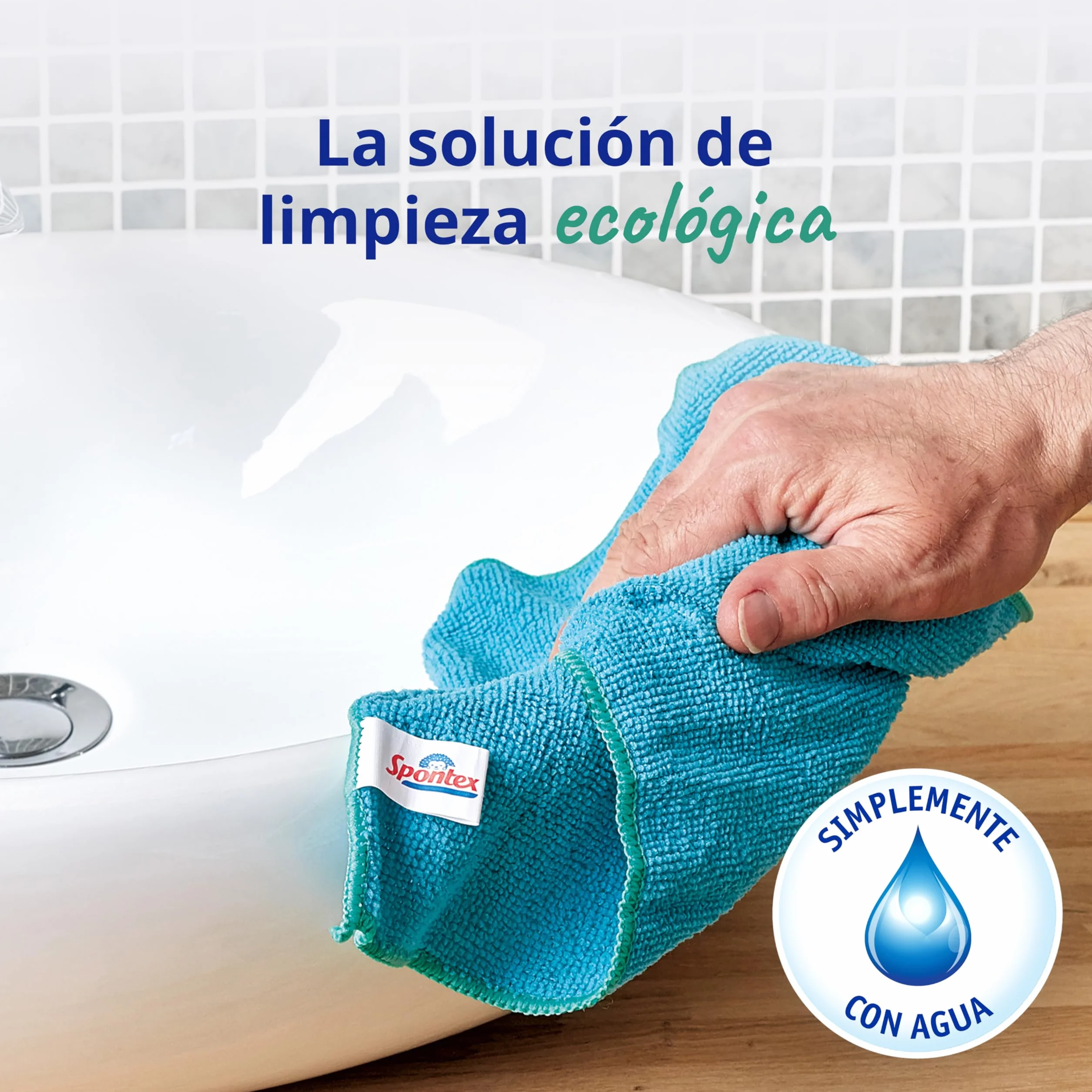 Spontex Paños de microfibra limpieza 30x30 cm 16 unidades Colores surtidos