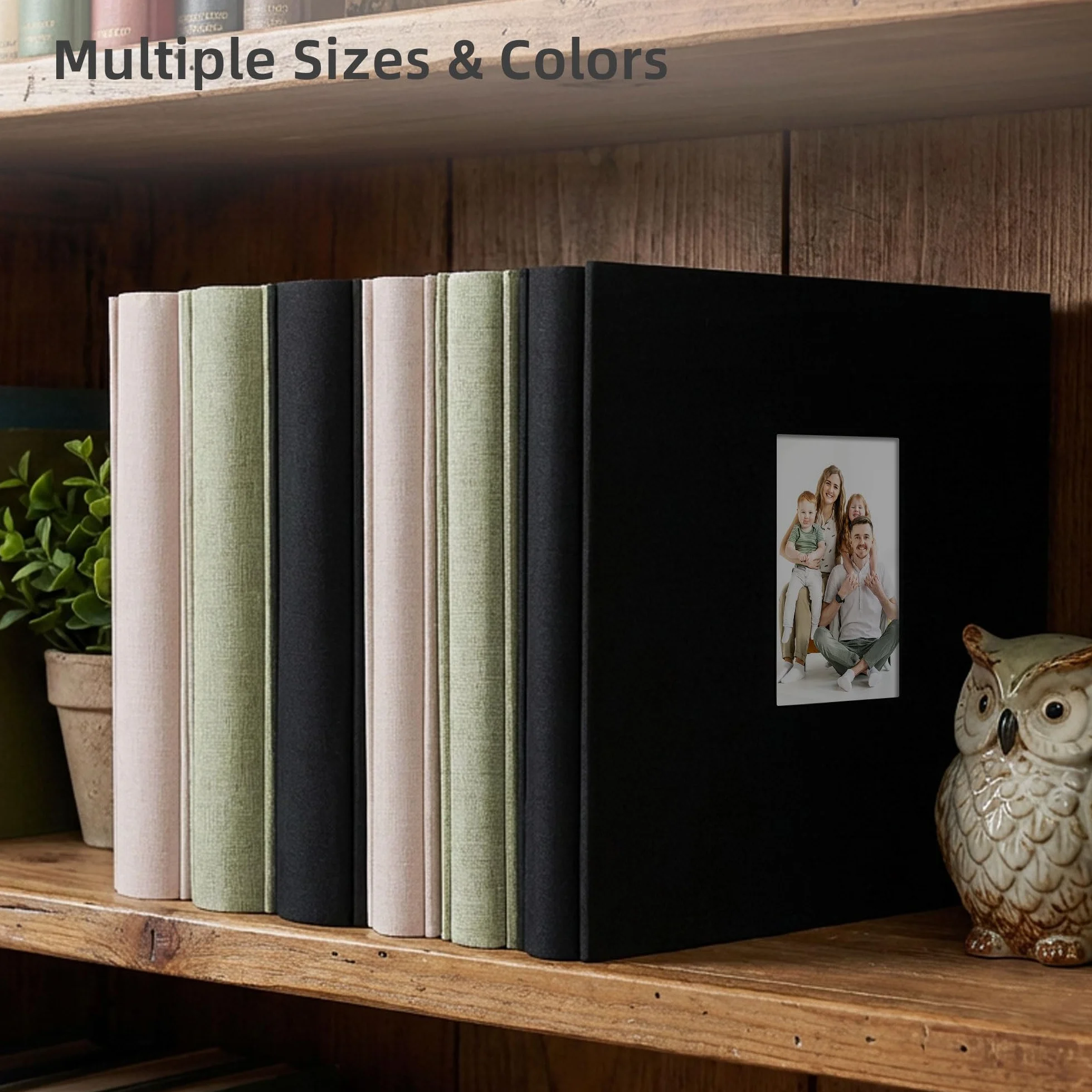 Album Fotos 10x15 cm, Álbum de Fotos de Gran Capacidad para 600 Bolsillos, Photo Album Horizontal y Vertical, con Funda de Tela, Ideal para Familia, Bodas, Viaje y Recuerdos de Bebé, Beige