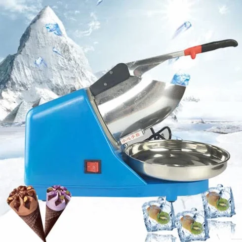 Picadora de Hielo Eléctrica 220V 300W Trituradora Profesional para Batidos de Cócteles y Bebidas