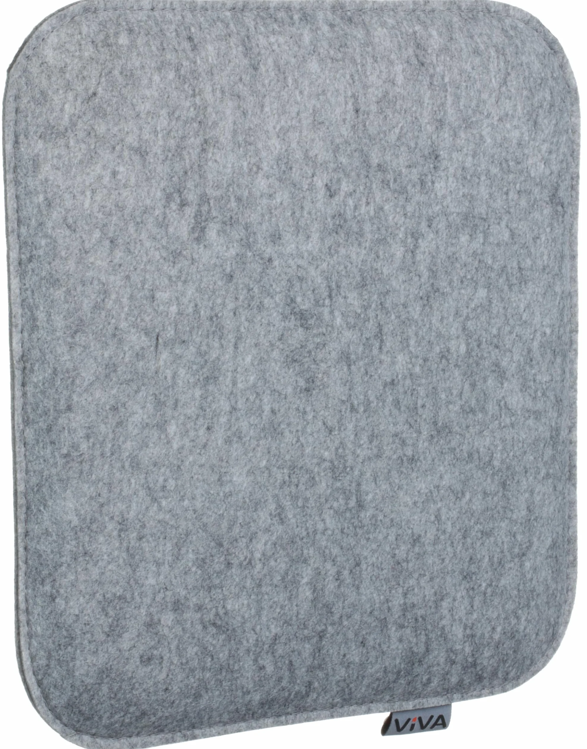 Juego de 6 Cojines de Fieltro para Sillas 35x35x2 cm Gris Claro