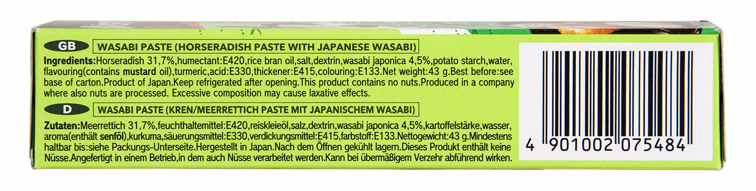 S&b Wasabi 43 g Pack de 5