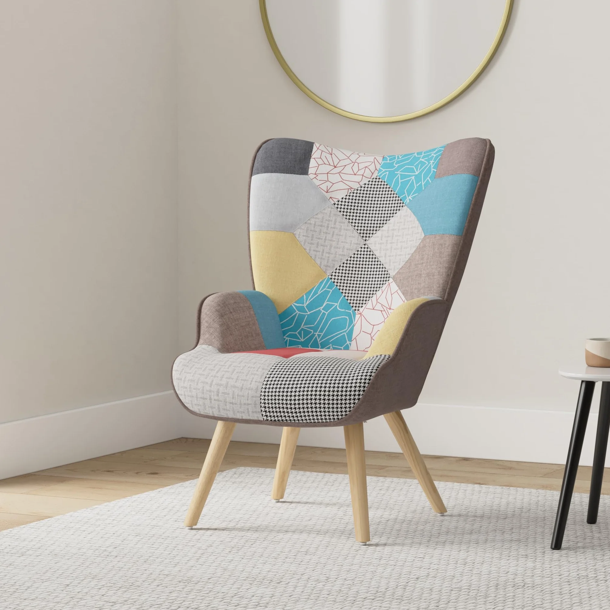 Gardenia Sillón Relax Quebec Patchworks Patchwork, 69x75x95