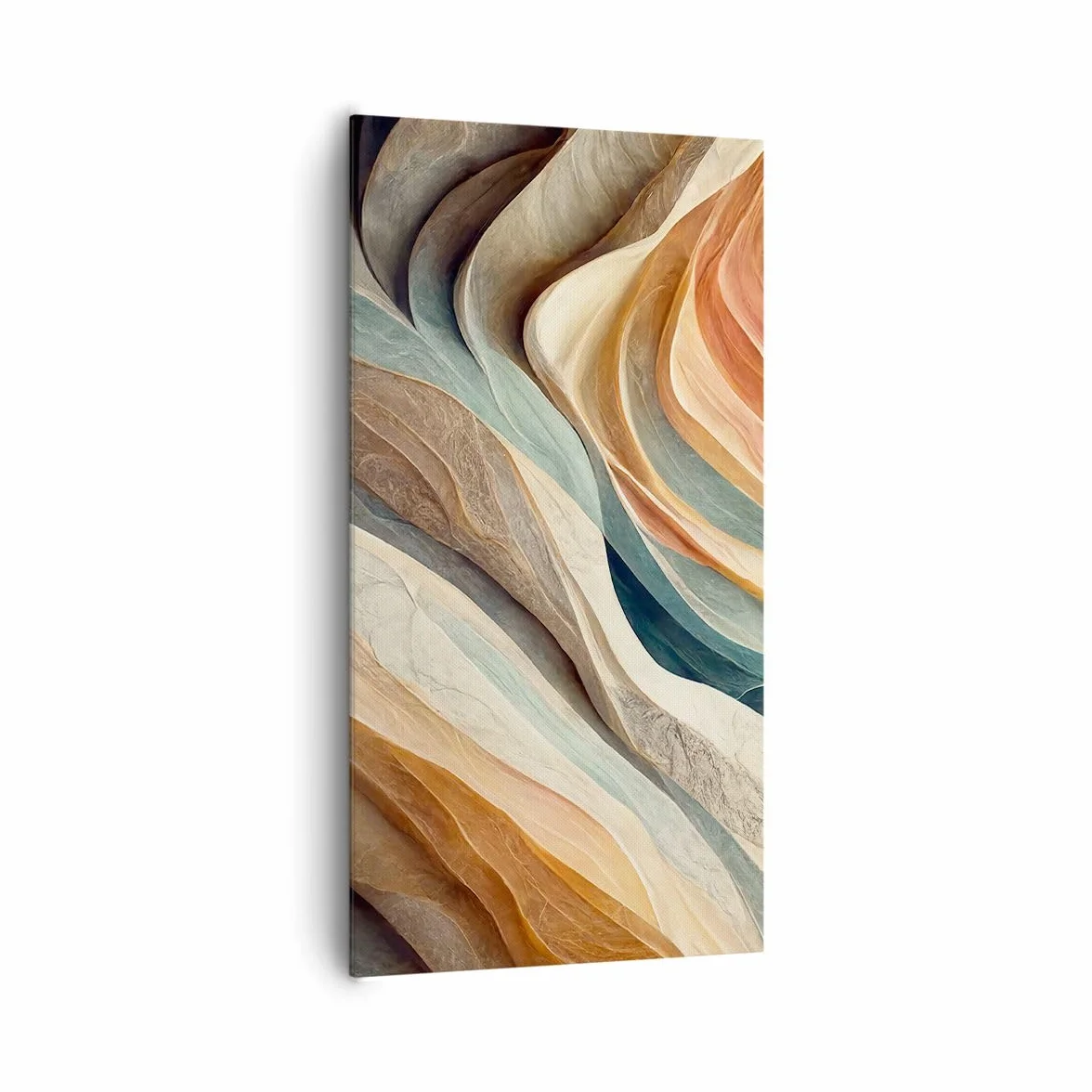ARTTOR Lienzo Decorativo 65x120 cm Moderno Vertical Abstracto Pastel - 5696 | Textura Patrón Brillante Cuadro sobre Lienzo Grande Arte mural Decoración del Hogar Salón Dormitorio Cocina Cuadros de Pared