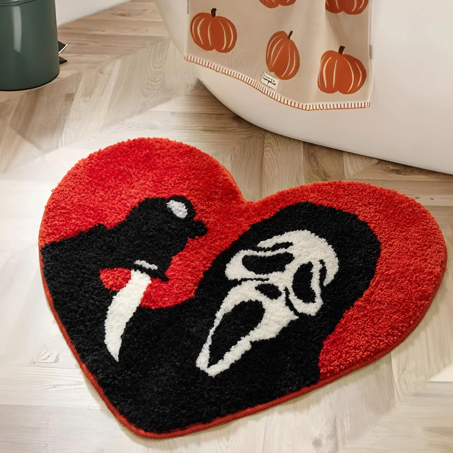 Alfombra de baño Antideslizante, diseño de Calavera Divertida, Lavable, Absorbente, Regalos espeluznantes