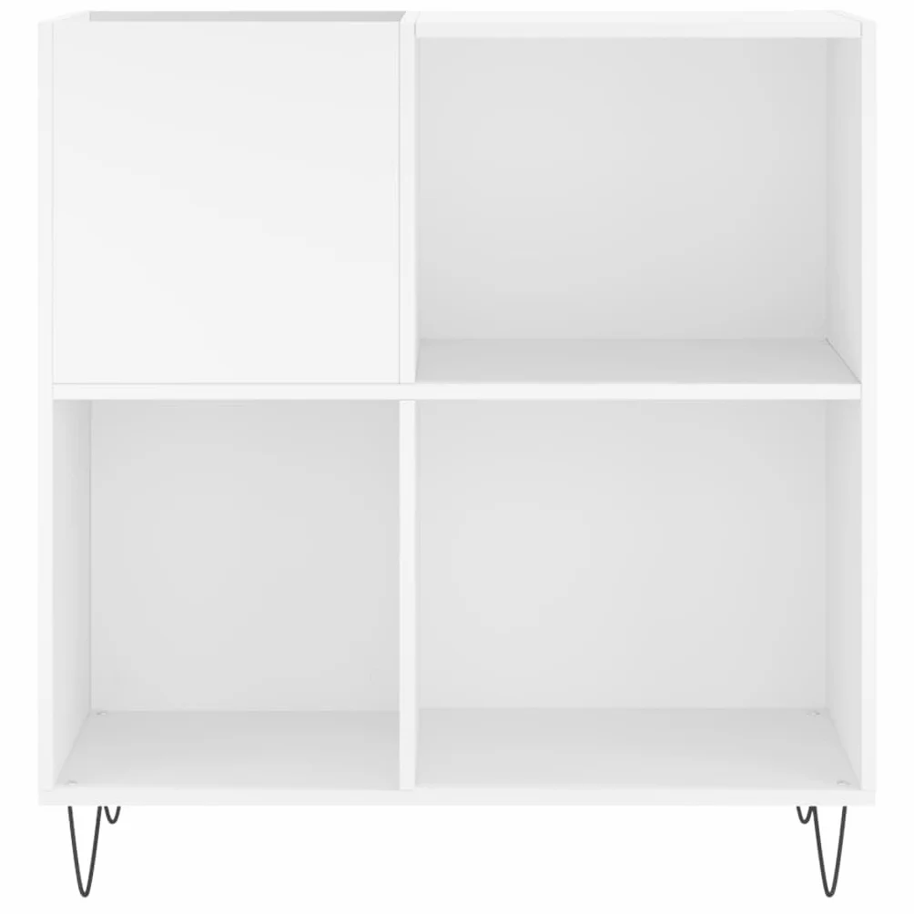 vidaXL Mueble para Discos Madera contrachapada Blanco 84,5x38x89 cm
