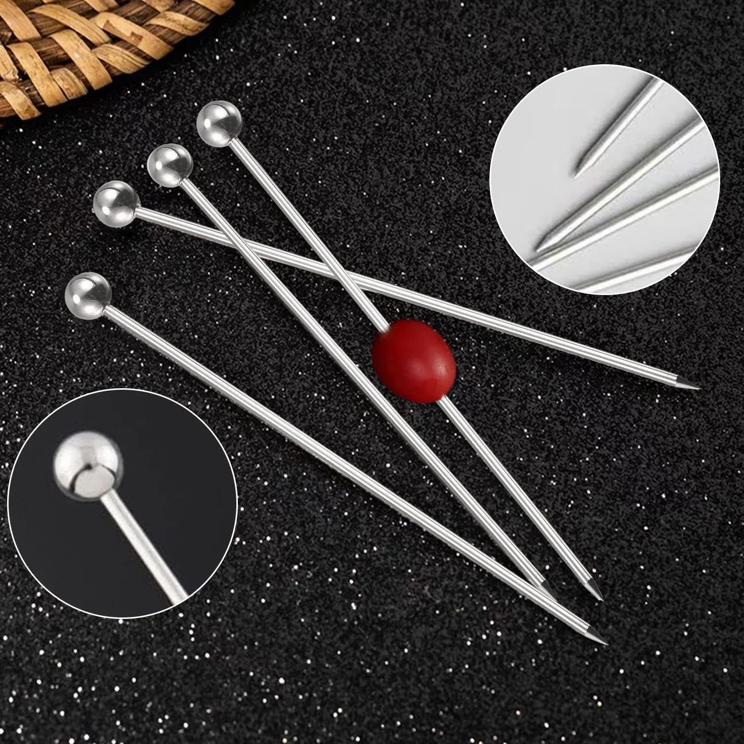 Letreros De Frutas De Acero Inoxidable Creativos, Letreros De Cócteles Y Herramientas De Cocina