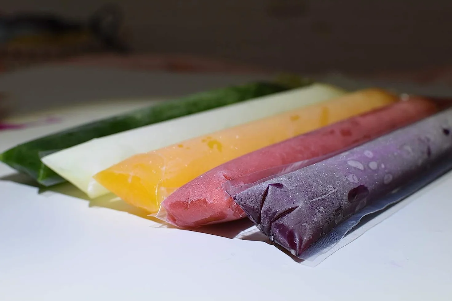 Bolsas Desechables para Paletas de Hielo 100 PCS con Embudo para Yogur Helado Jugo