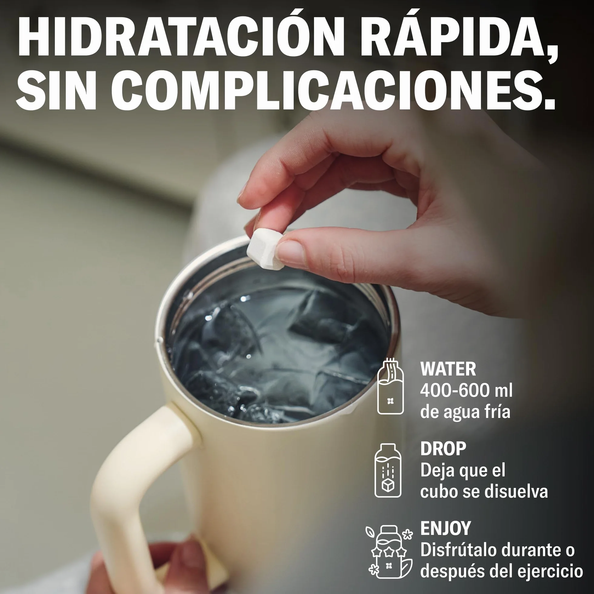 Waterdrop Microlyte Mix 36 Cubos Electrolitos Sin Azúcar Sales Minerales Deporte Bebida Isotónica Hidratación Recuperación Magnesio Calcio Zinc Vegano