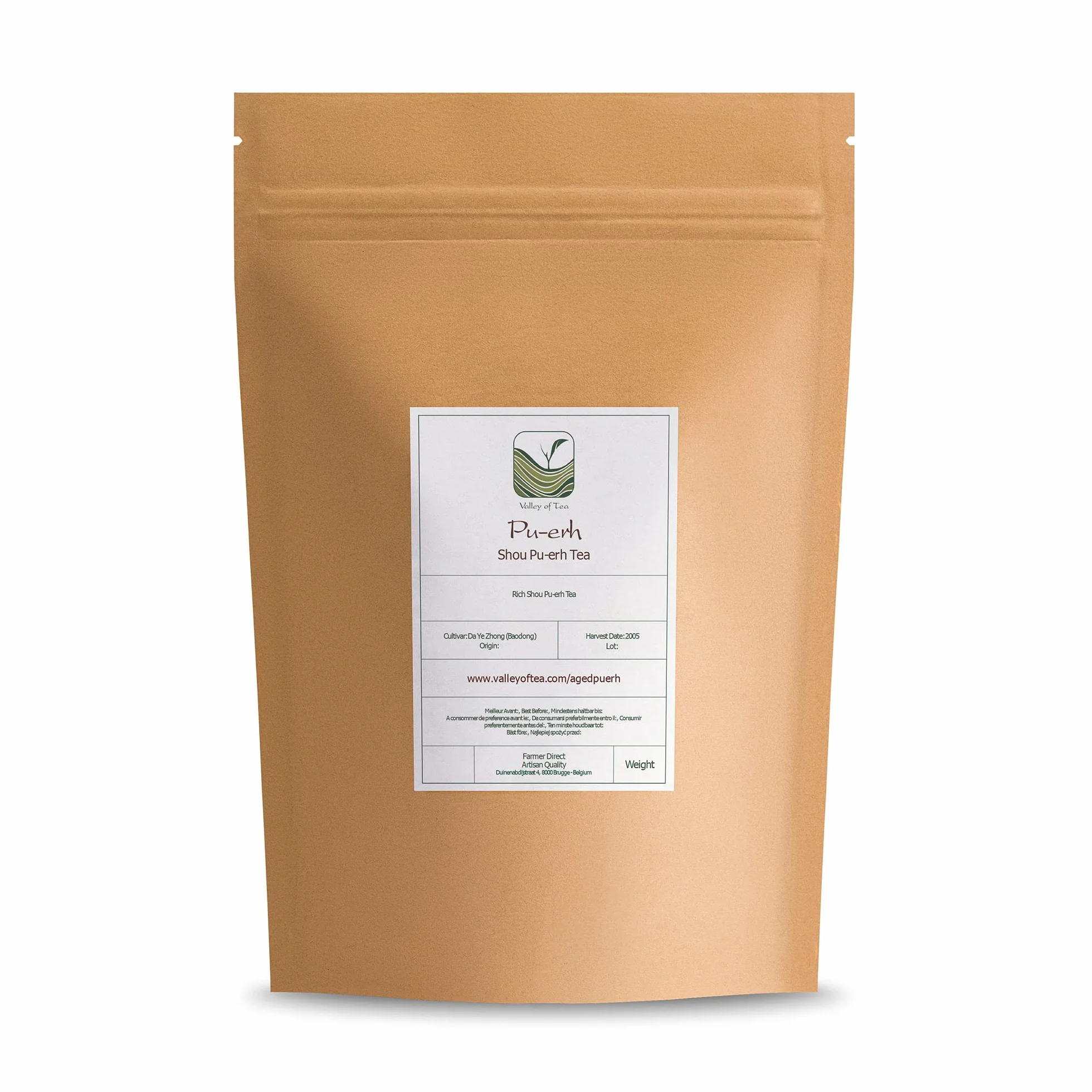 Pu-Erh Té Yunnan China Hoja Suelta