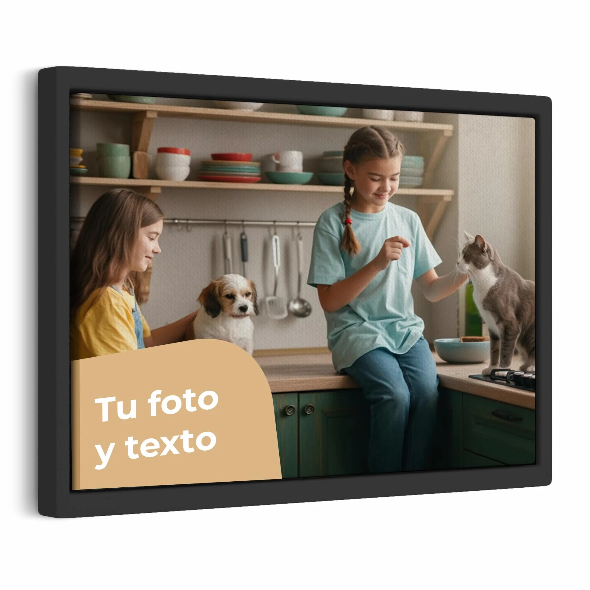 Cimpress Cuadro en Lienzo Personalizado con Foto, Texto o Logotipo, 20 × 30 cm Horizontal, Decoración de Pared para Hogar u Oficina, Regalo Fotográfico Personalizado para Familia y Amigos