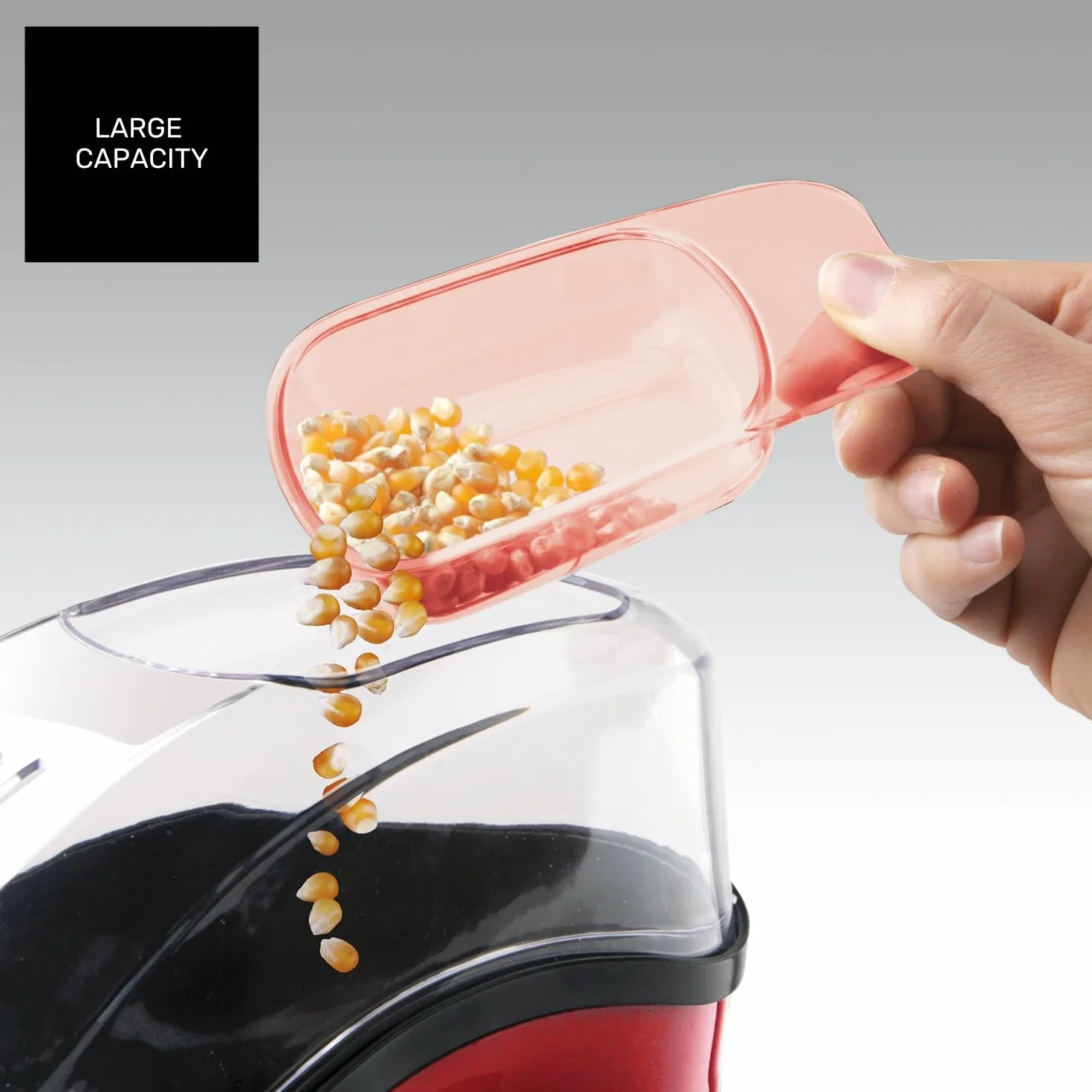 Taurus Pop'N'Corn Palomitero Eléctrico 1100W Aire Caliente Sin Aceite Compacto Rojo