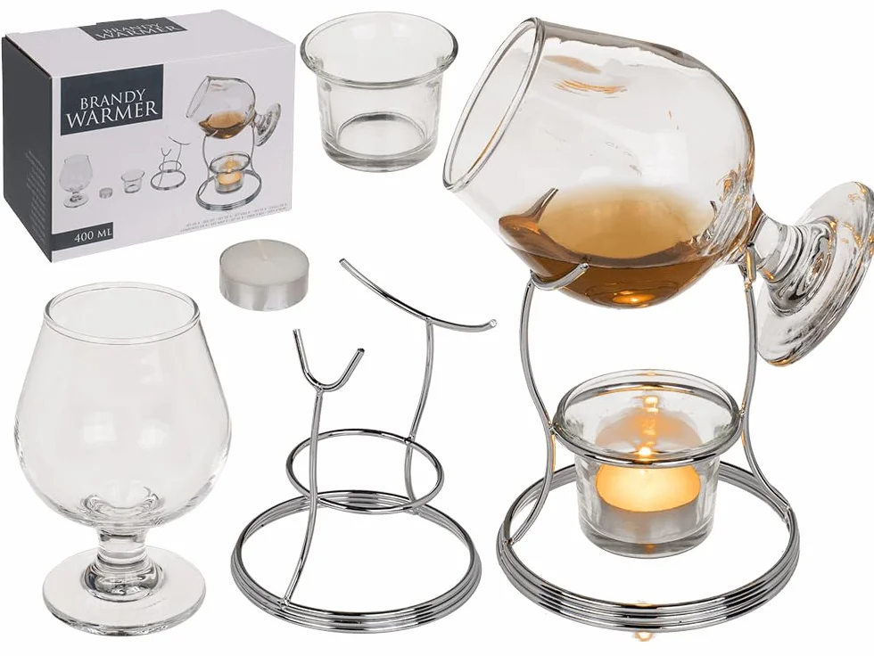 Out of the blue Calentador de brandy de 4 piezas (400 ml, en caja de regalo)