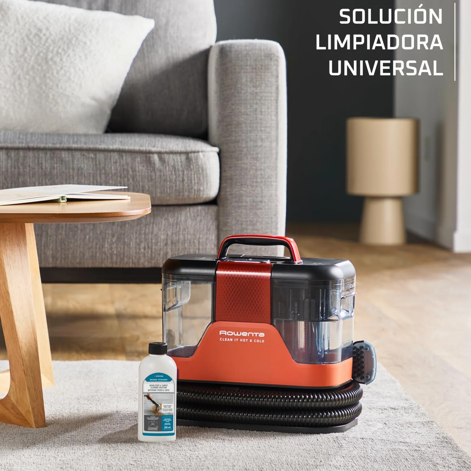 Rowenta Clean It Hot & Cold IN7011F0 Aspirador tapicerías 1150W Powerheat 3 en 1 Naranja