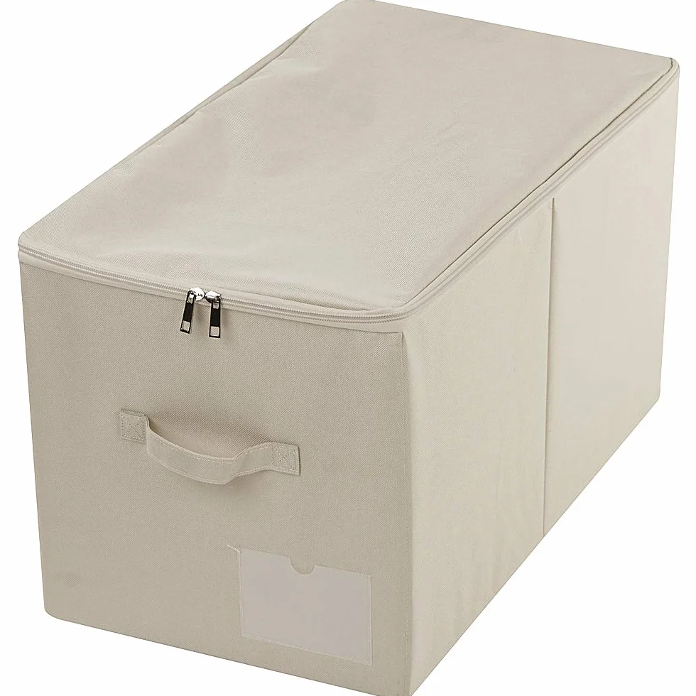 iwill CREATE PRO 56x32x33 cm cesta de almacenamiento plegable grande para armario con tapa lavable beige