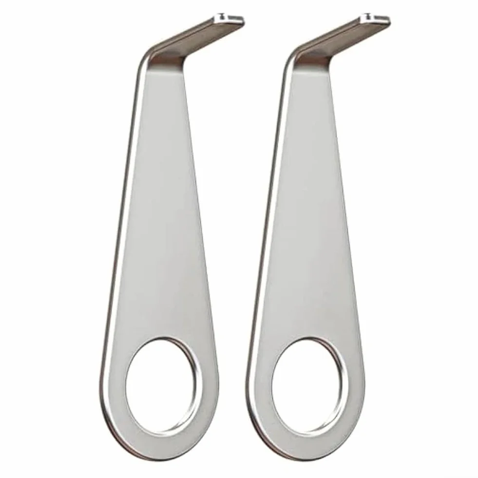 Zilimontt 2 piezas de herramienta de repuesto para timbre de puerta, llave de extracción segura para acceso a la batería, herramienta de apertura de acero inoxidable compatible con cámara, Si