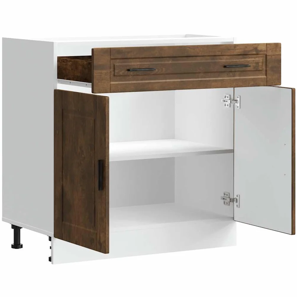vidaXL Mueble bajo de Cocina Porto Roble Ahumado Madera reconstituida
