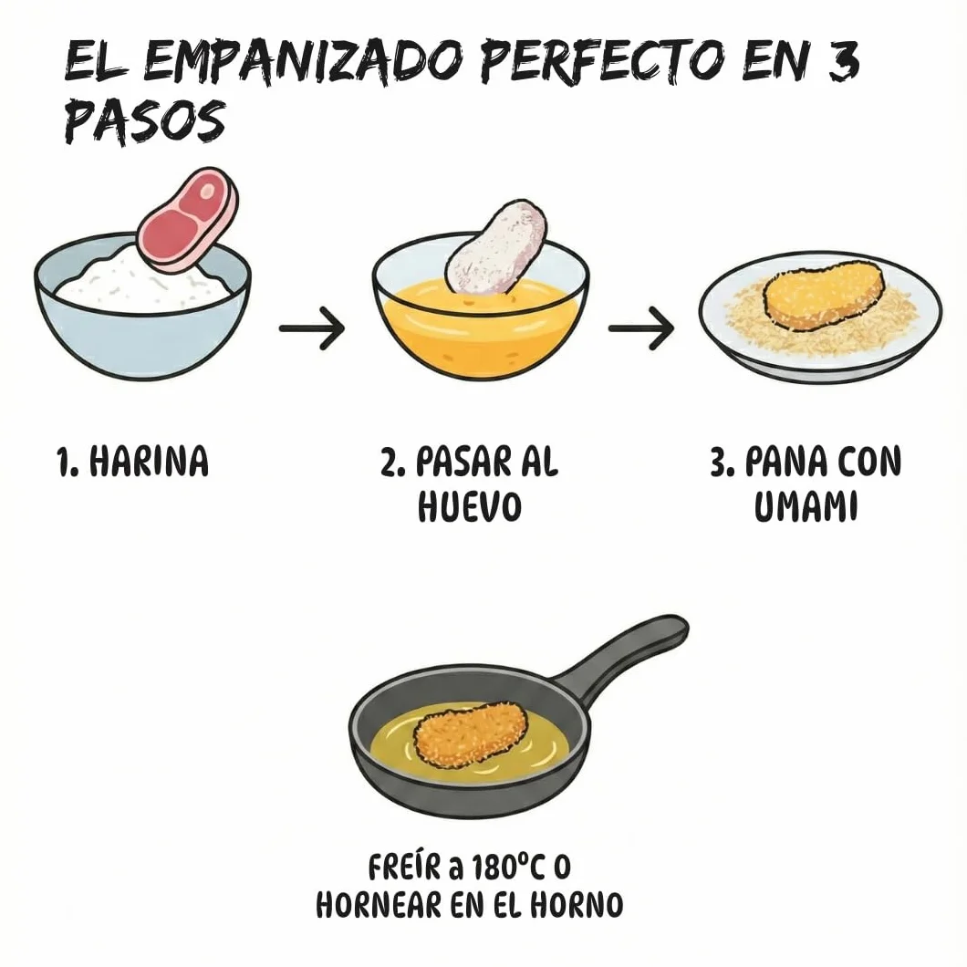 Umami Panko Pan Rallado Japonés 500g Extra Crujiente para Frituras
