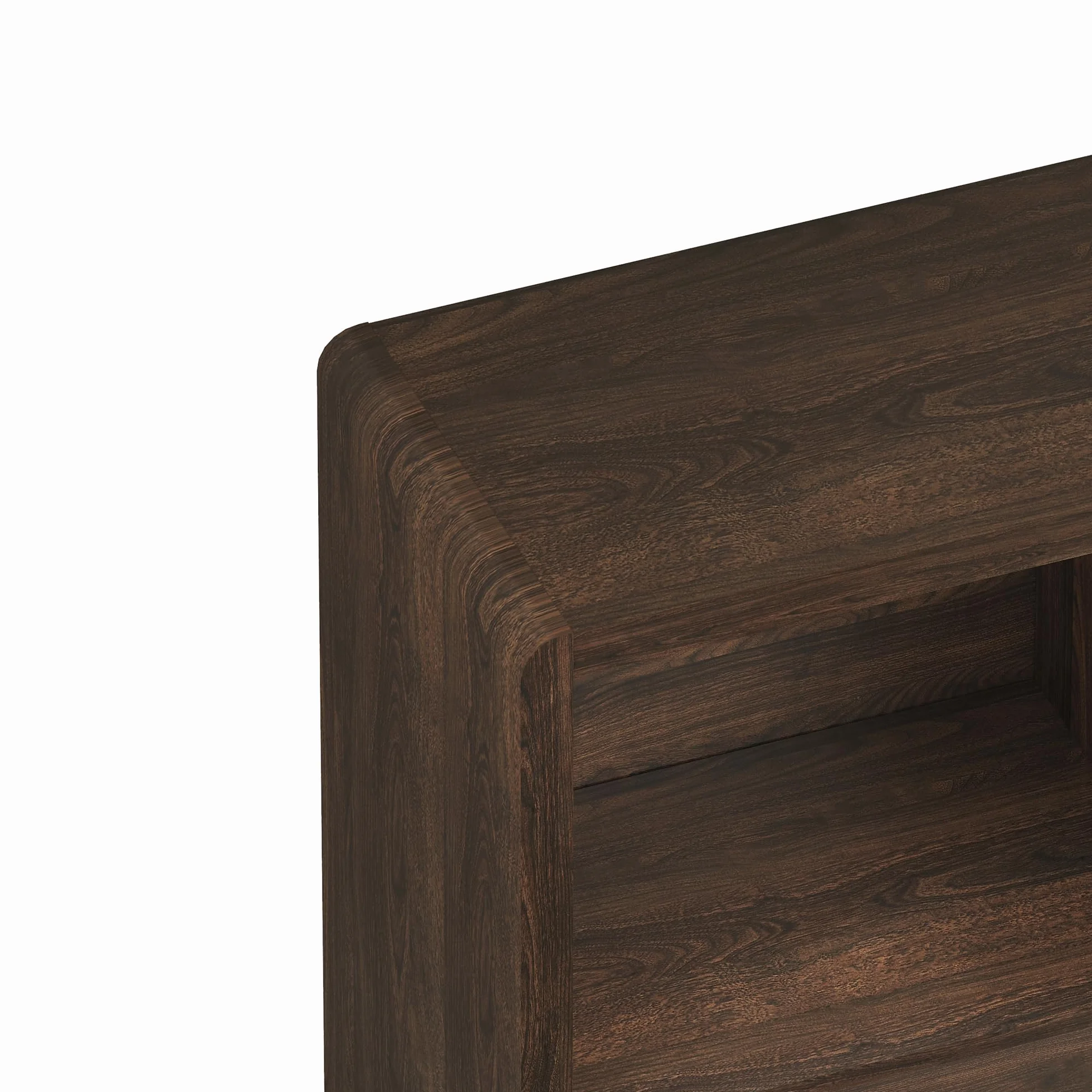 [en.casa] Aparador Alto Lukkodso con Compartimentos Mueble Auxiliar con 2 Puertas Variables Rectangular Armario Multiusos 103 x 80 x 28 cm - Efecto Nogal