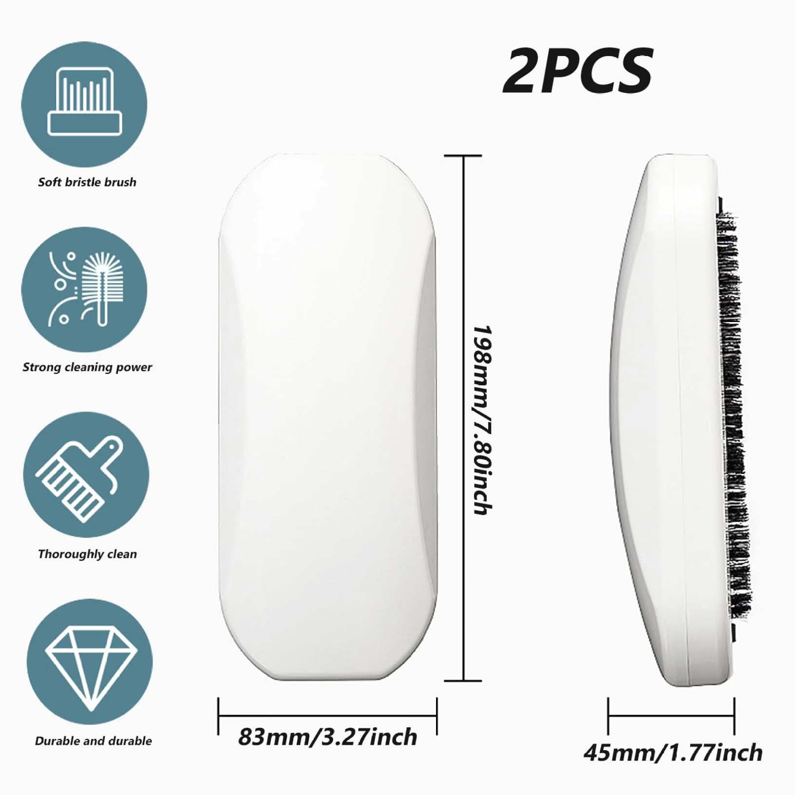 Barredora de Migas 2 Piezas Cepillo de Mano Ergonómico Cerdas PP Cáscara de Nuez ABS Limpieza Mesa Cama Sofá Alfombra