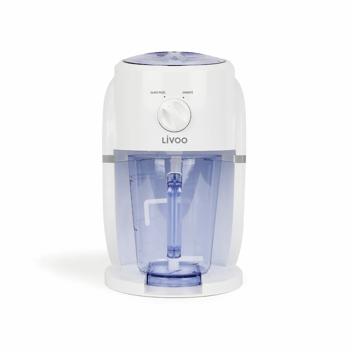Livoo DOM430-1 Picadora de Hielo 2 en 1, 250 g/min, 25 W, Blanco