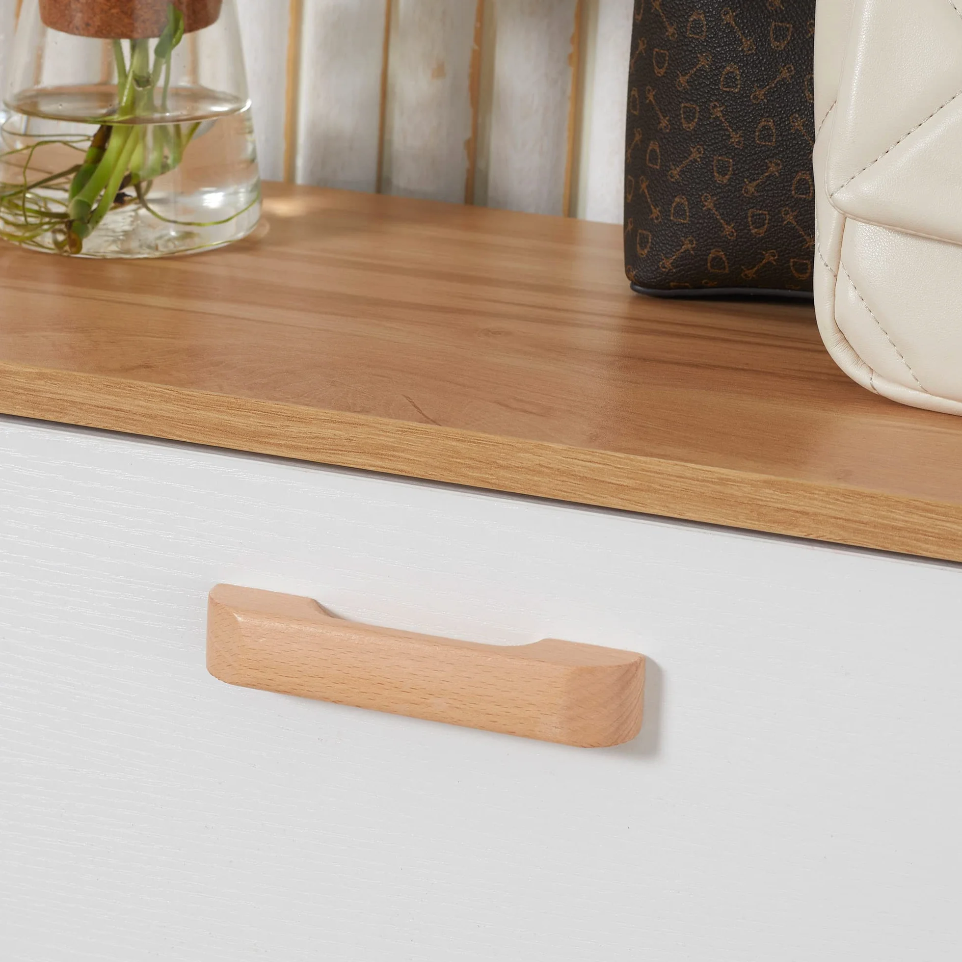 HOMCOM - Zapatero para zapatero estilo escandinavo (3 tapas, aspecto madera, 70 x 23,5 x 122 cm), color blanco