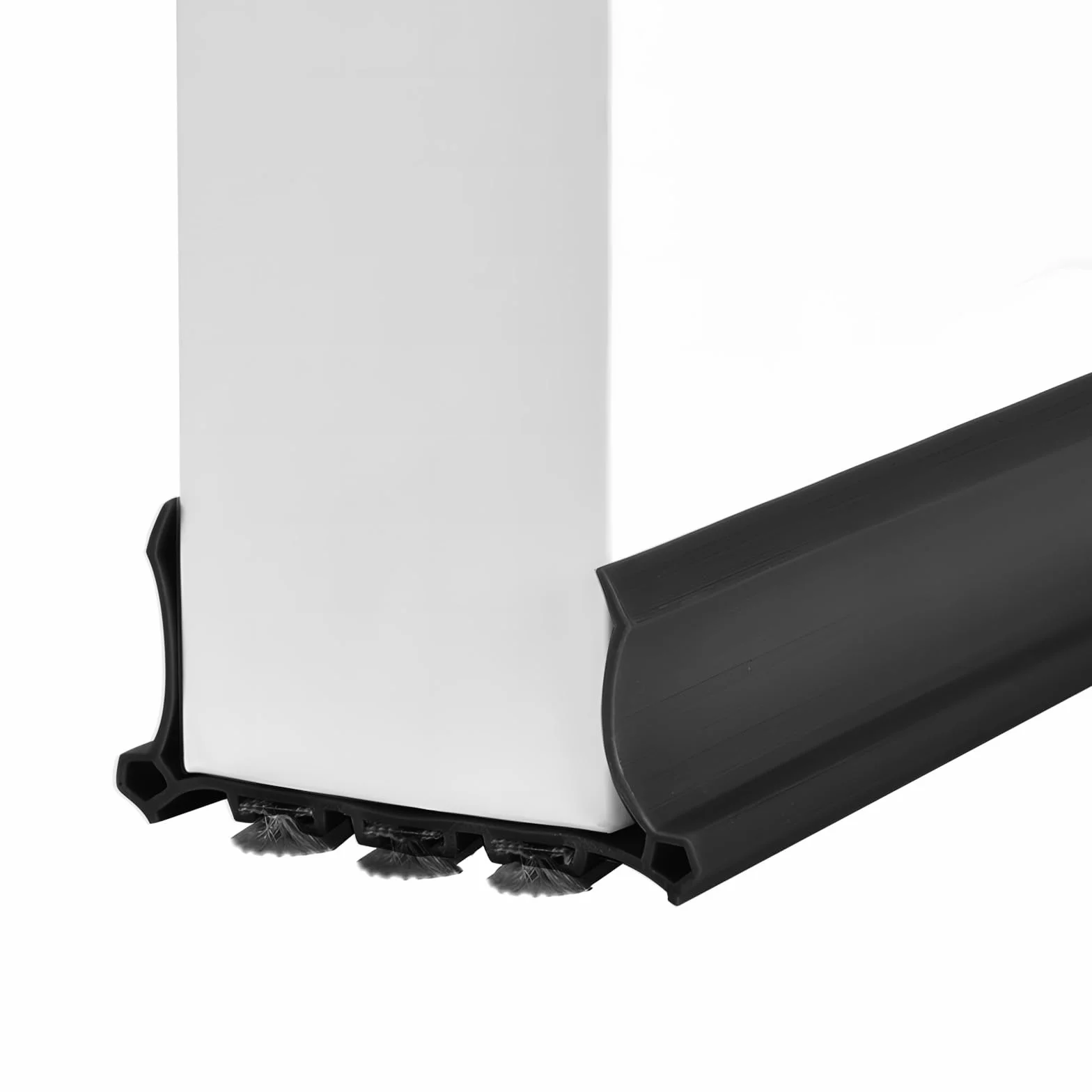 Burlete Puerta Entrada Autoadhesivo 98 cm x 5 cm Aislamiento Acústico Antiviento Antipolvo Negro
