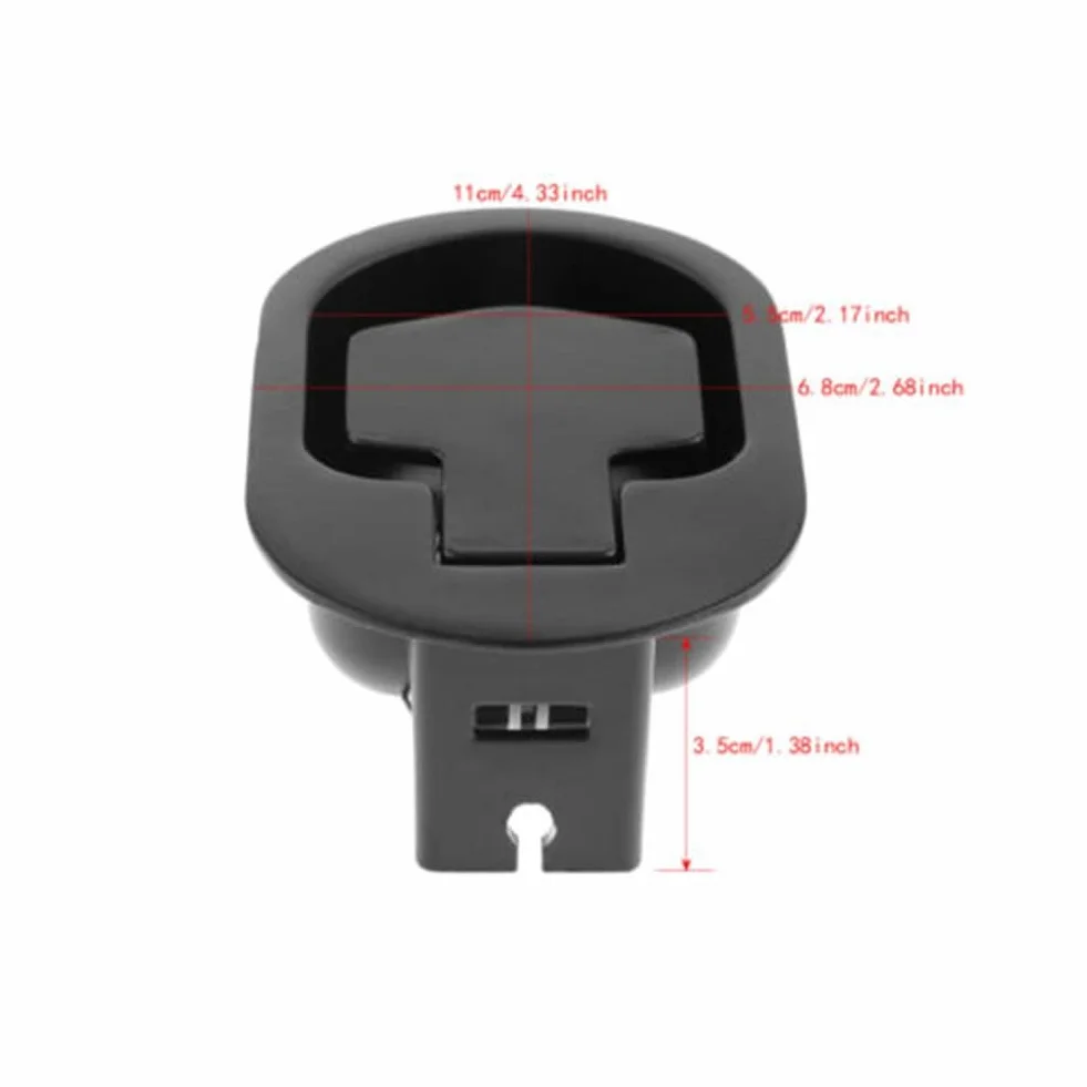 Palanca de repuesto de metal para sillón reclinable, palanca de repuesto para sofá, interruptor de liberación de aleación de aluminio ovalado negro, se adapta a cables de 6 mm y 3 mm