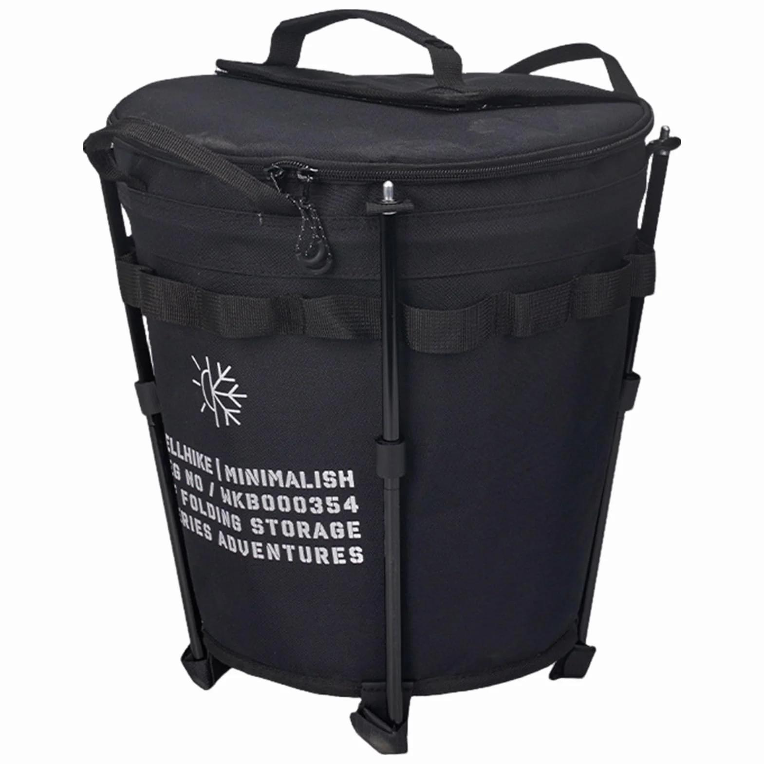 Cubo de hielo plegable – Dispositivo de refrigeración de camping para | exteriores de 20 litros, barril portátil con revestimiento aislante impermeable | Almacenamiento de hielo plegable