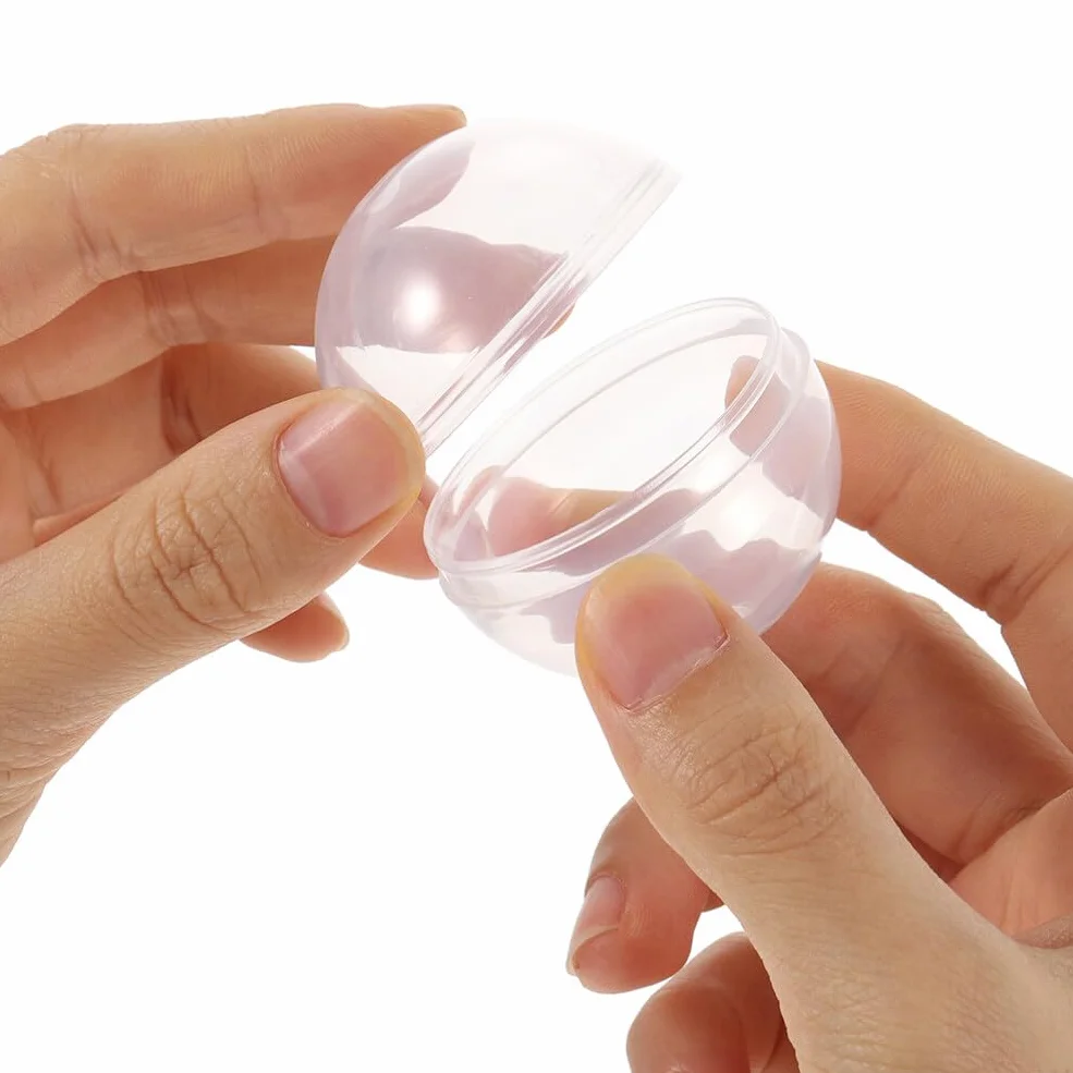 Bolas Transparentes Rellenables de 3.14 Pulgadas para Máquina de Garra Juguetes Dulces Exhibidor y Almacenamiento