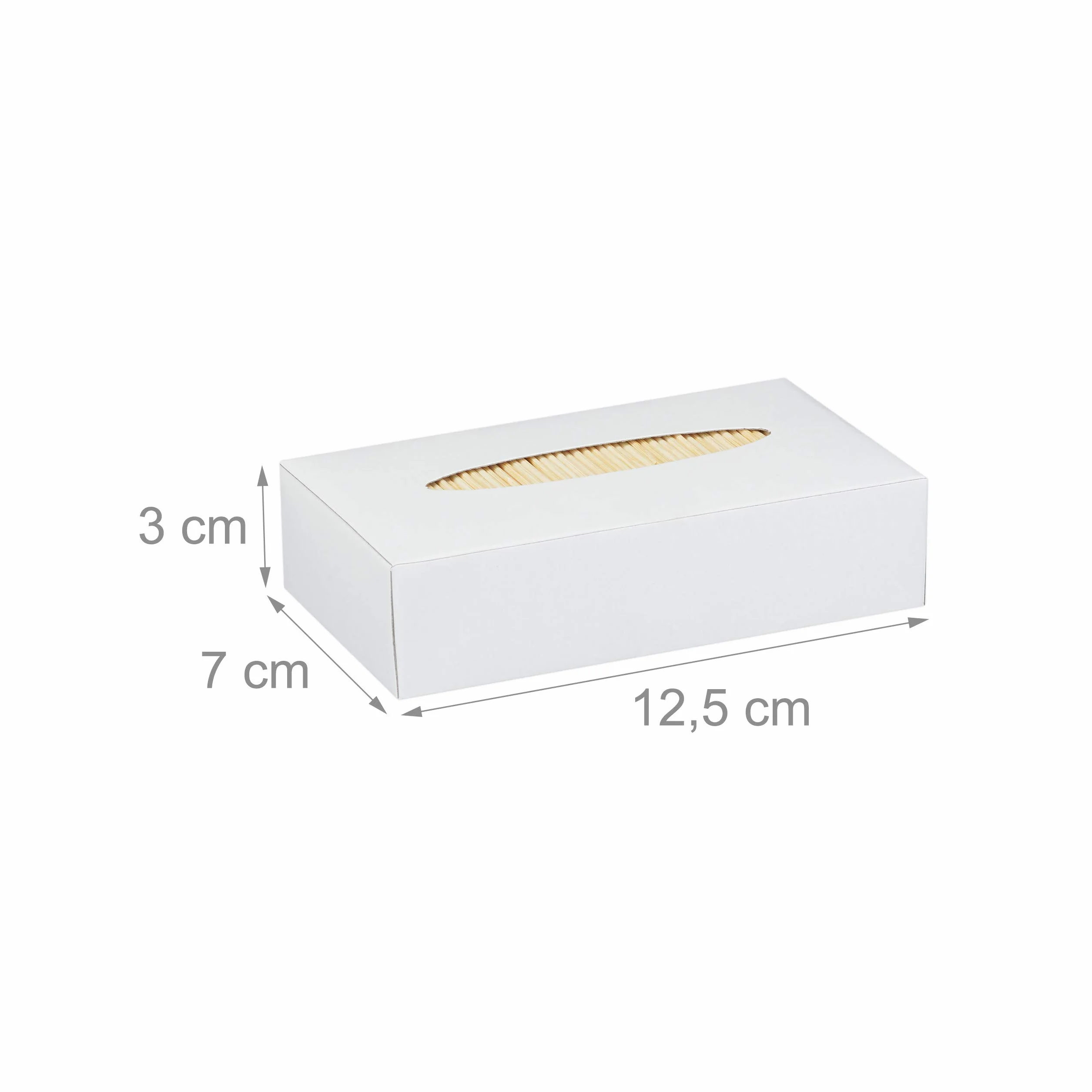 Relaxdays Palillos para Dientes 6,5 cm Marrón