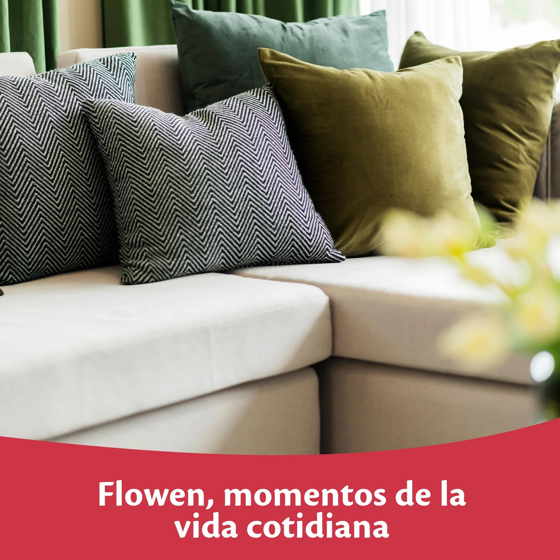 Flowen Almohadas para Cama 65x65 2 Unidades Relleno Cojin Hipoalergénico Antiácaros y Suave Cuadrado para Hogar con Funda de Almohada Acolchada Blanco Extraíble y Lavable