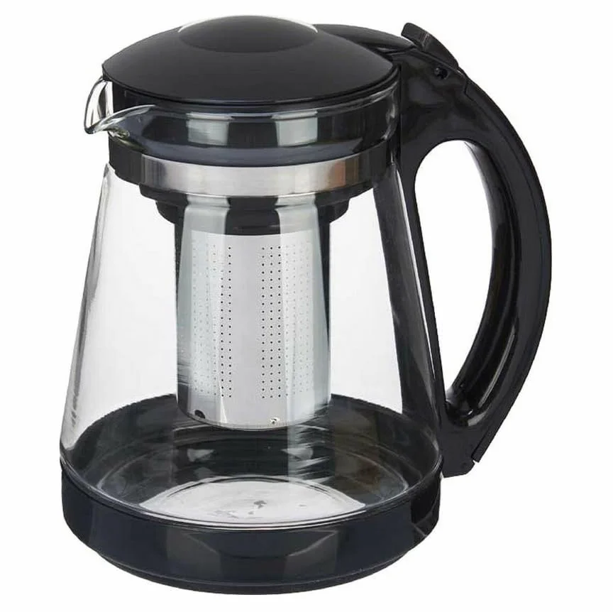 Tetera Transparente Acero Inoxidable Plástico Vidrio 1,8 L 6 Unidades