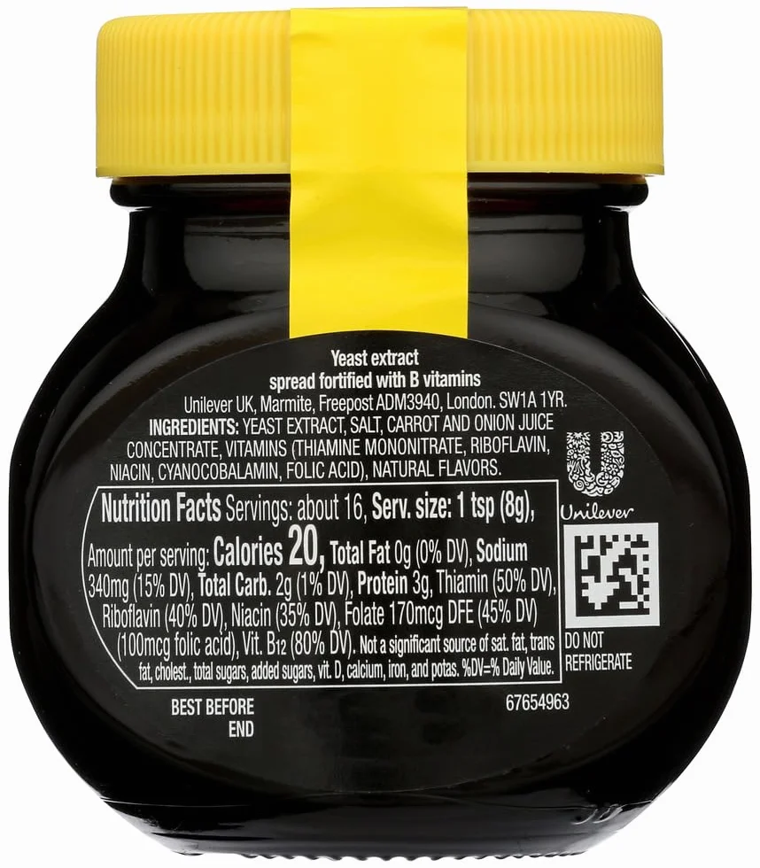 Marmite Extracto de levadura 124.7 g