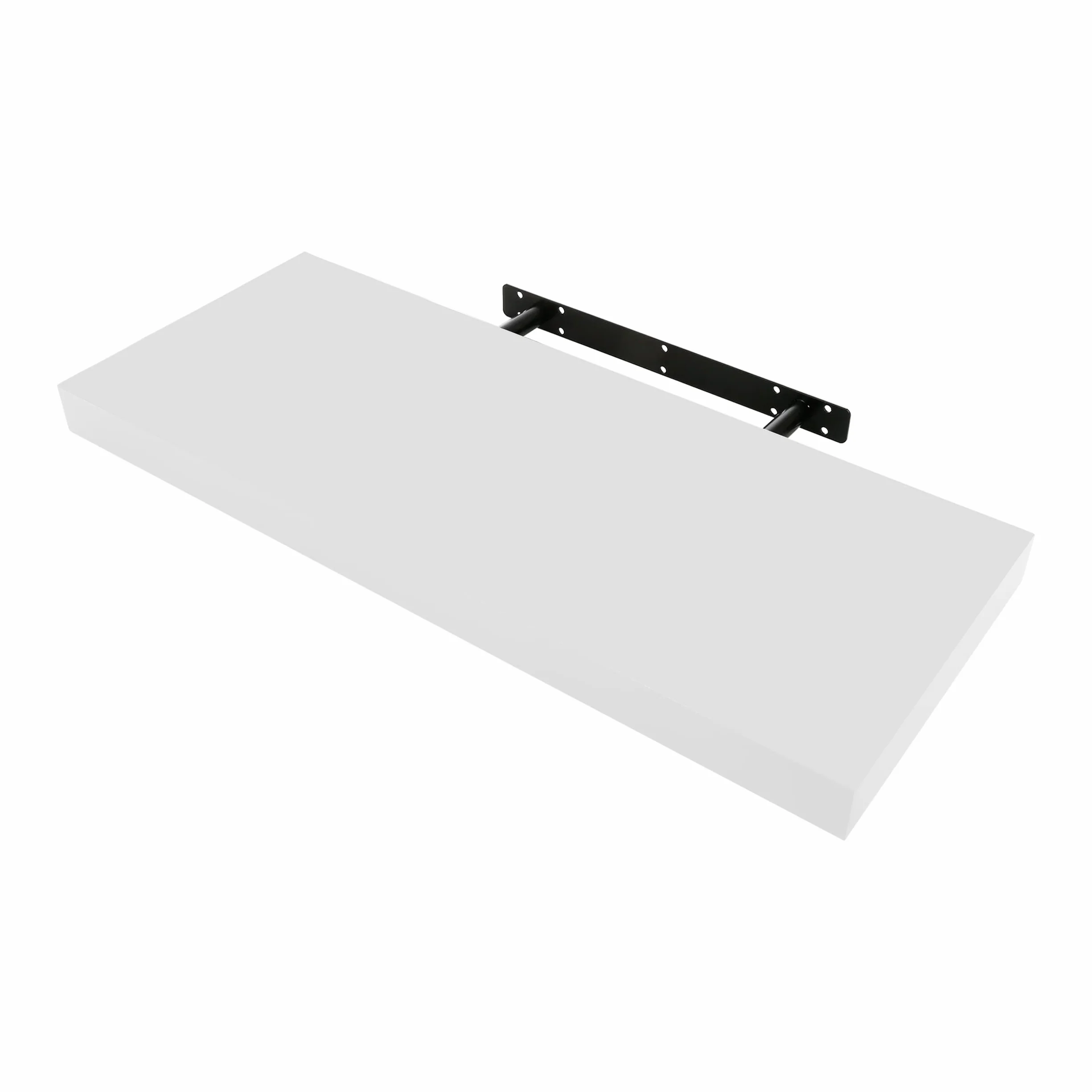 Estante de Pared 60x25x4cm Blanco, Balda Flotante Madera Fijación Invisible, Estantes Decorativos